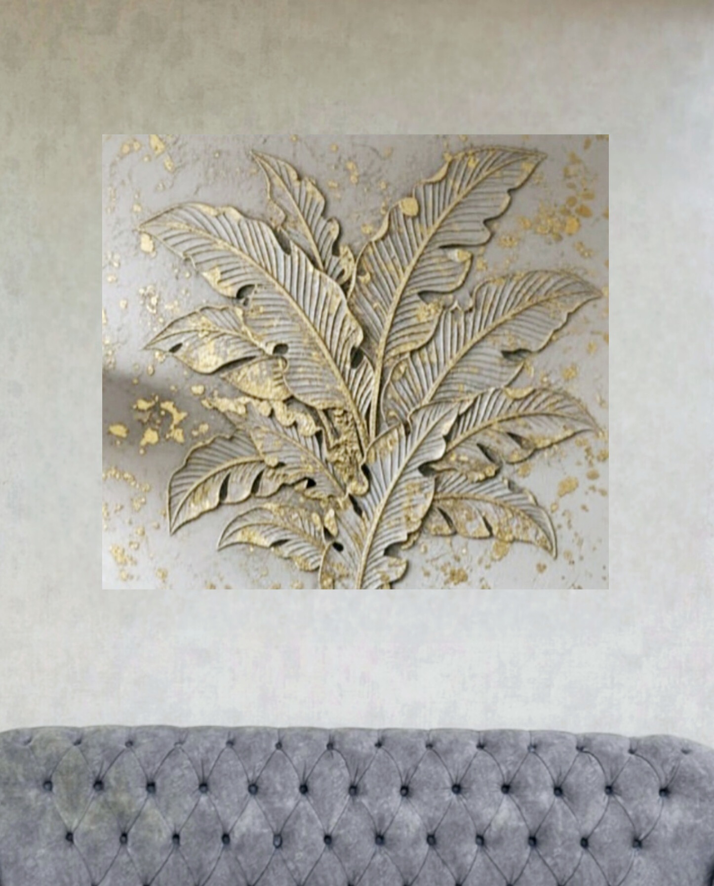 تابلو رنگ روغن ورق_طلا پربهشت