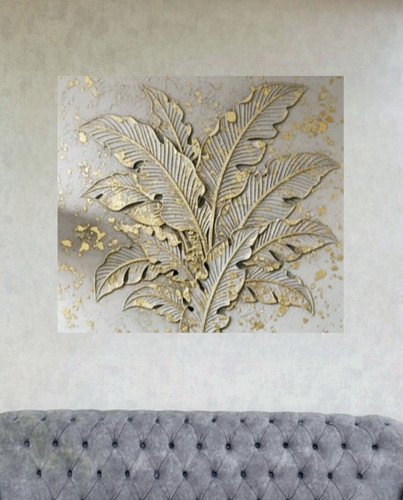 تابلو رنگ روغن ورق_طلا پربهشت